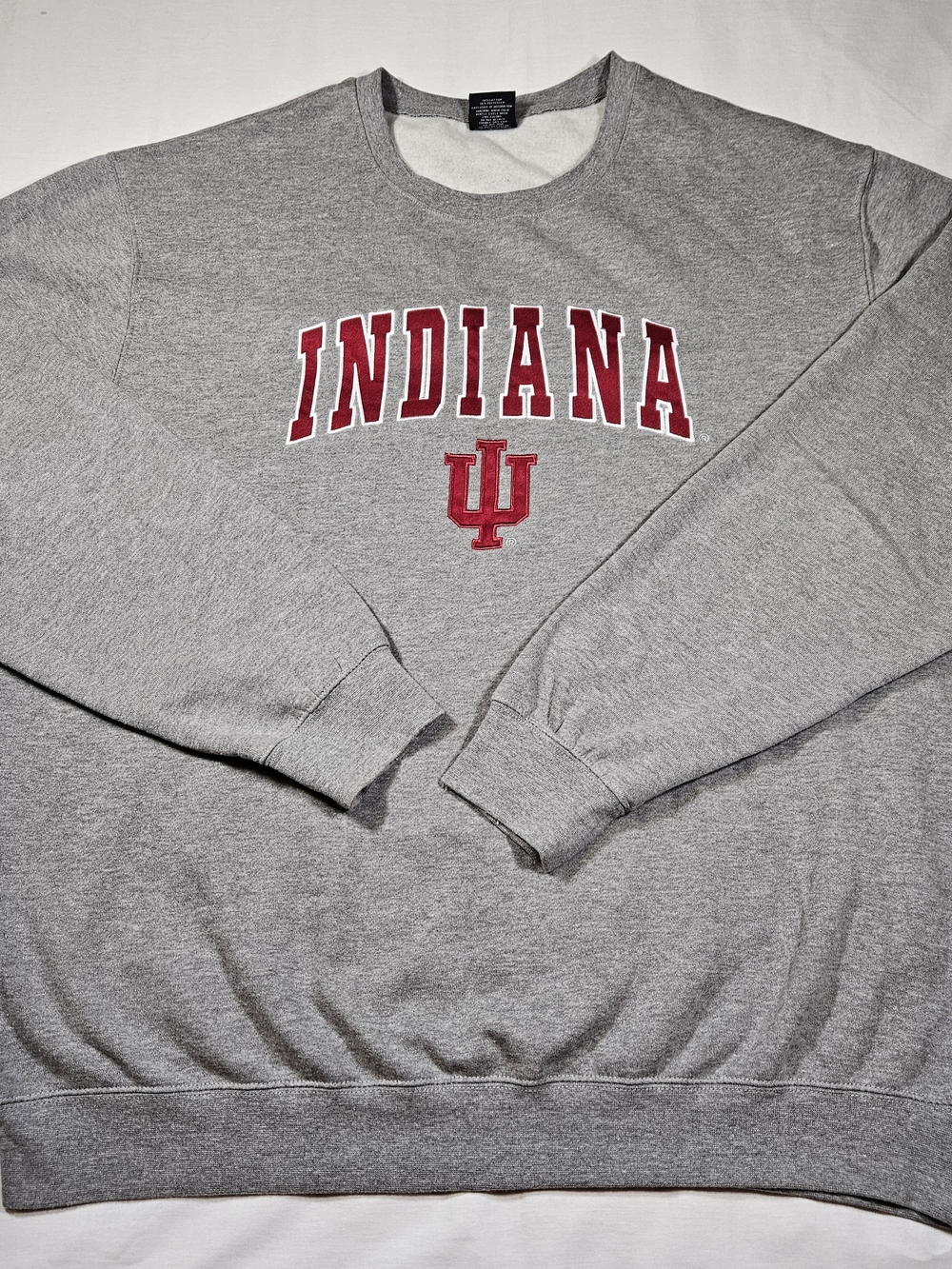 Indiana Hoosiers Men's Colosseum Crewneck Sweatshirt 3XL Gray NCAA Football